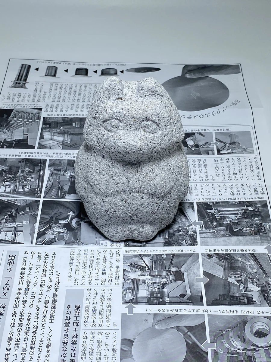 Packing and DHL Shipping a Granite Tanuki Sculpture to Germany - Japanstones.shop