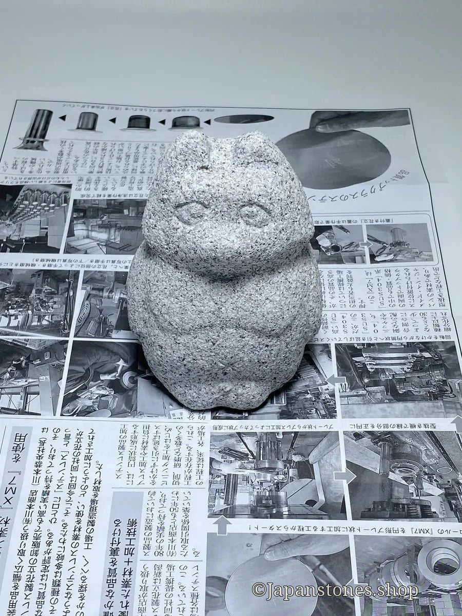 Packing and DHL Shipping a Granite Tanuki Sculpture to Germany - Japanstones.shop