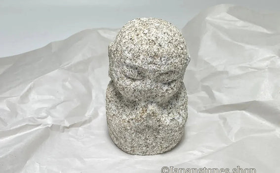 Packing and Same-Day EMS Shipping of a Small Granite Stone Jizo to Canada