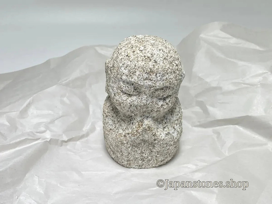 Packing and Same-Day EMS Shipping of a Small Granite Stone Jizo to Canada - Japanstones.shop