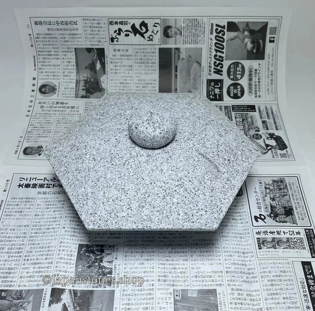 Packing and UPS Shipping a Granite Yukimi Stone Lantern to the USA - Japanstones.shop