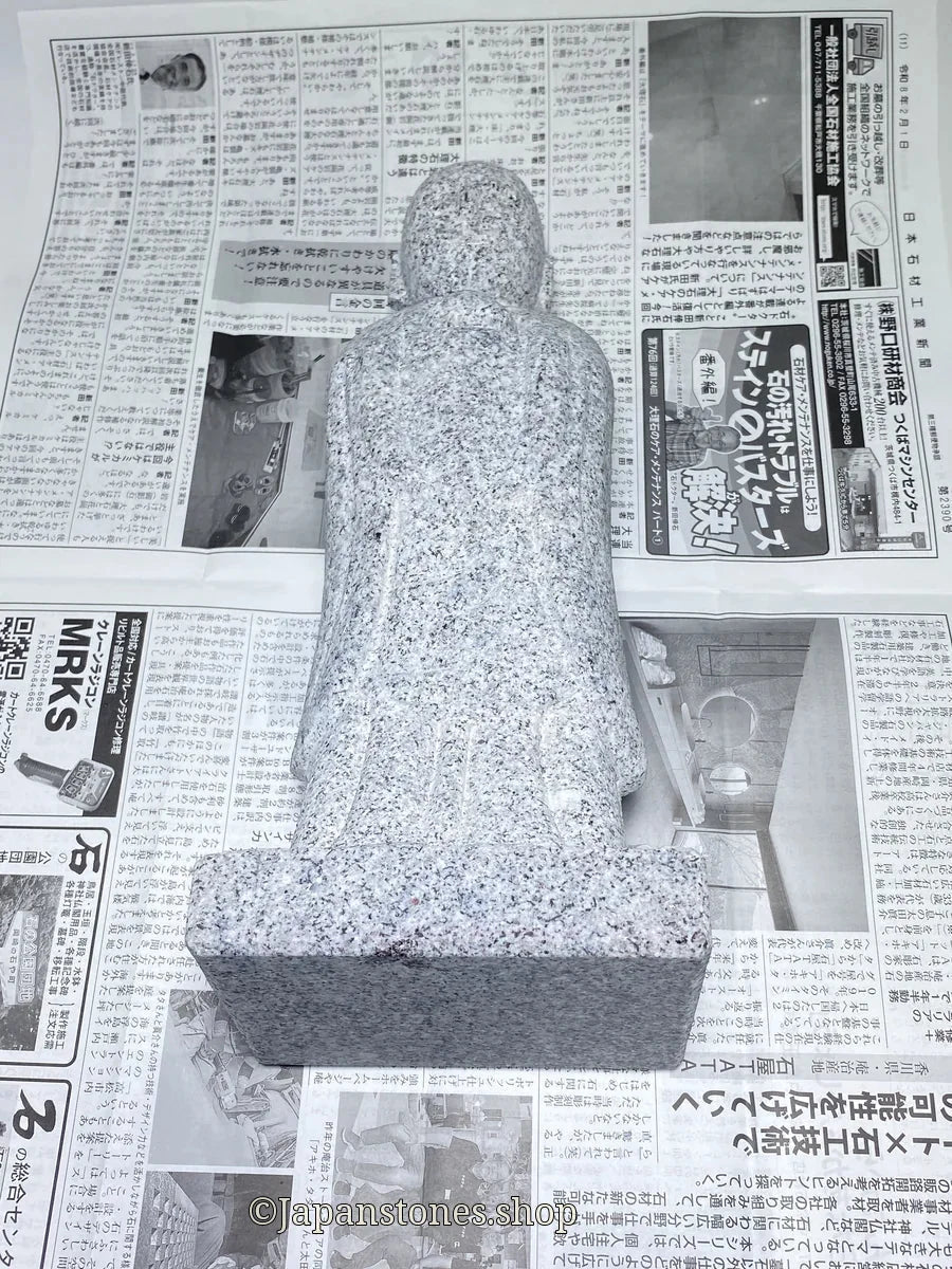 Packing and UPS Shipping a Japanese Stone Jizo Statue to the USA - Japanstones.shop