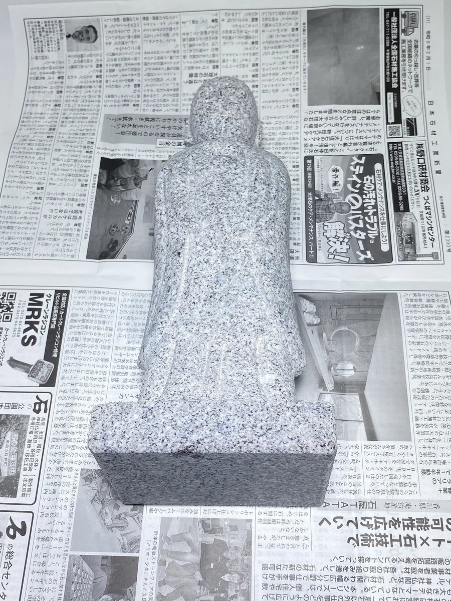Packing and UPS Shipping a Japanese Stone Jizo Statue to the USA - Japanstones.shop