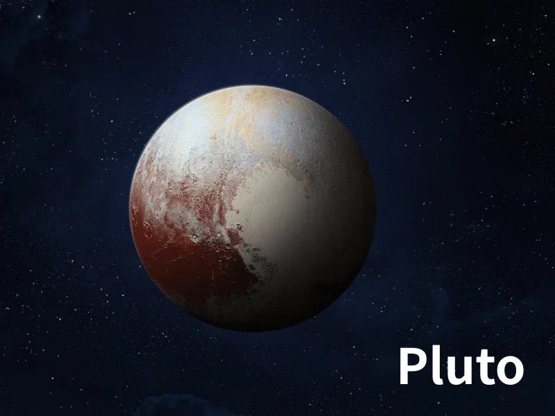 Pluto - Icy Dwarf Planet at the Solar Edge, No Granite - Japanstones.shop