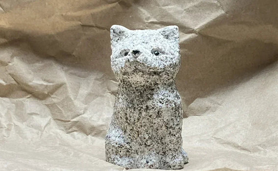 Shiba Inu Granite Stone Statue Shipped from Japan to the USA by DHL