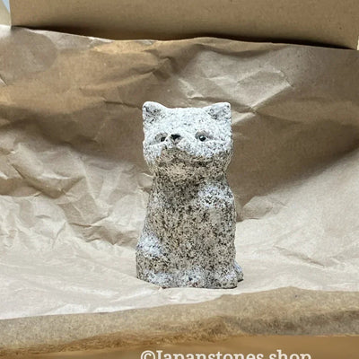 Shiba Inu Granite Stone Statue Shipped from Japan to the USA by DHL