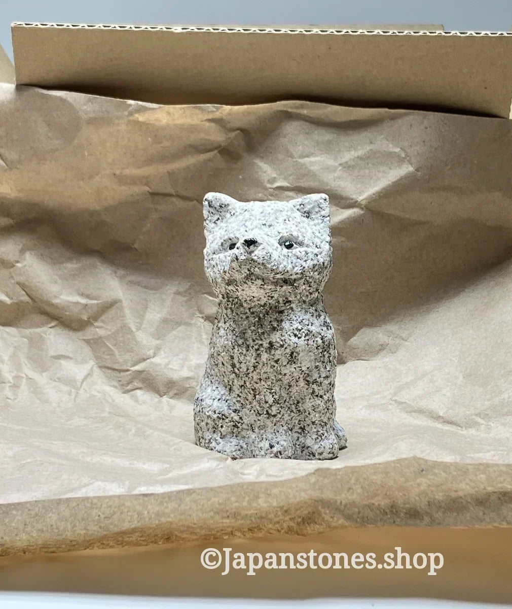 Shiba Inu Granite Stone Statue Shipped from Japan to the USA by DHL - Japanstones.shop