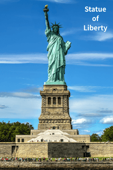 Statue of Liberty and Granite Stone
