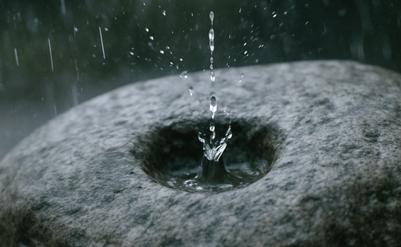 Stone Proverbs No.4 : Dripping Water Wears Away the Stone