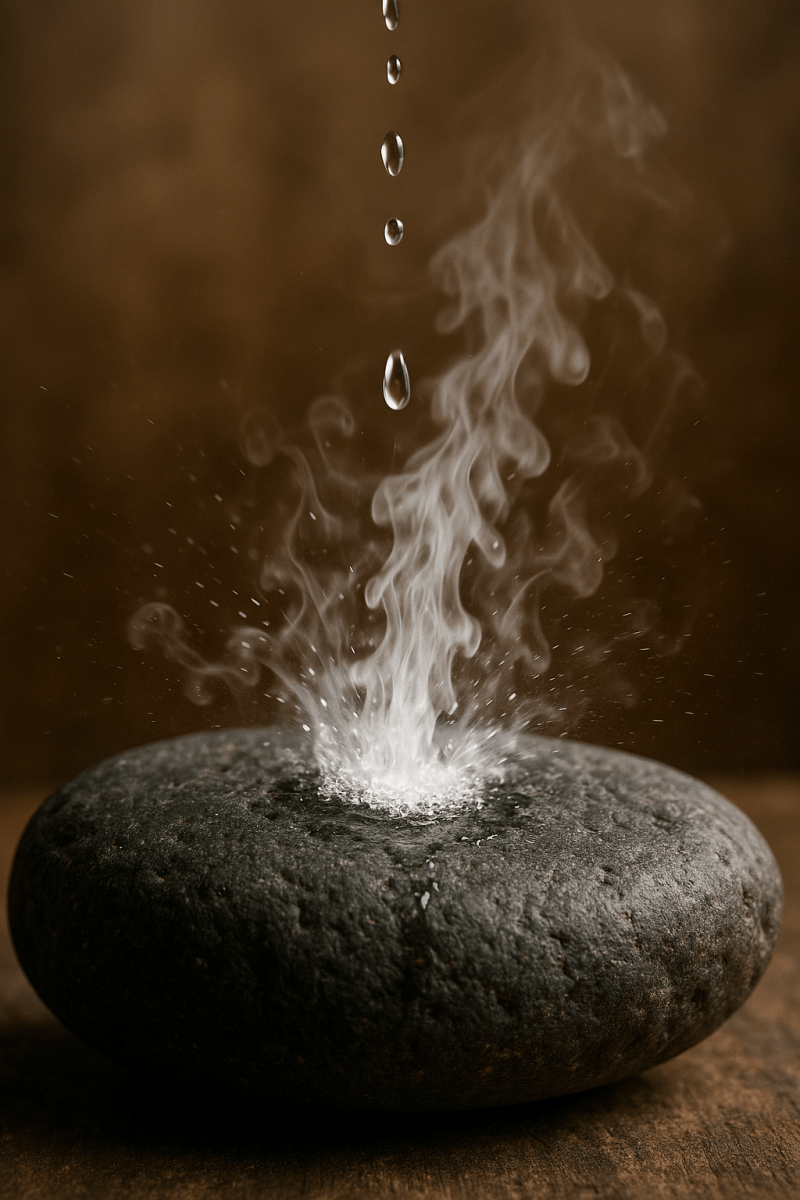 Stone Proverbs No.5 : A drop on a hot stone - Japanstones.shop