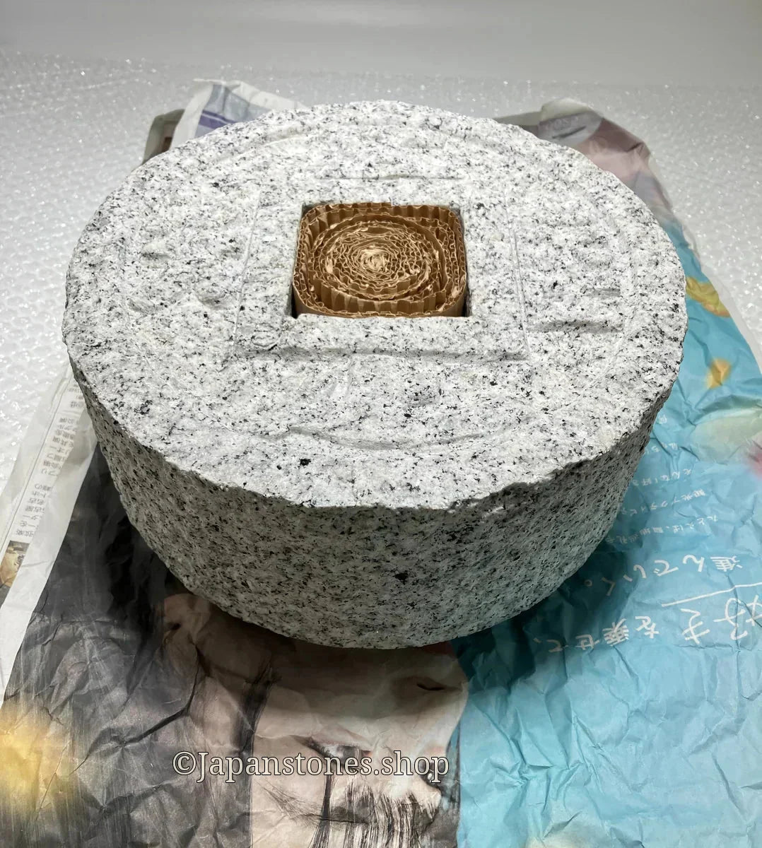 Tsukubai Stone Water Basin Shipped to the United States by UPS from Japan - Japanstones.shop