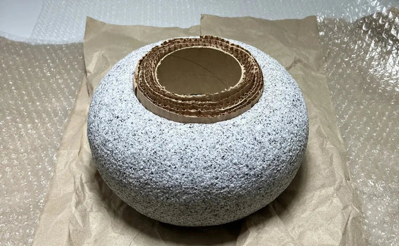 UPS Shipping: Chozubachi (Stone Water Bowl) to the United States — Packing Method, Japan