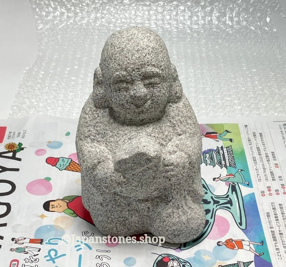 We shipped Hotei stone statue to Germany via UPS. - Japanstones.shop