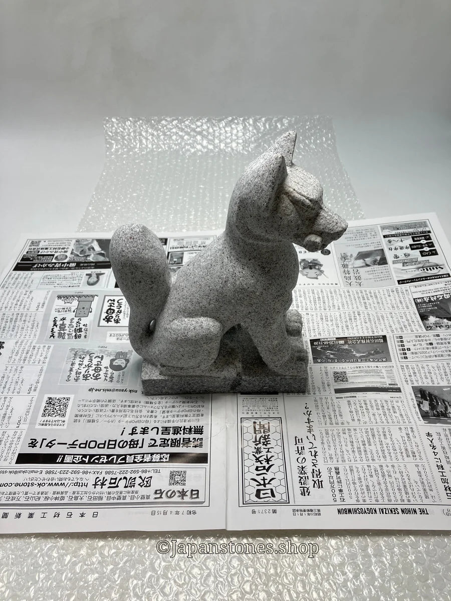 We shipped the Stone Inari Fox Statue to the US via UPS. - Japanstones.shop