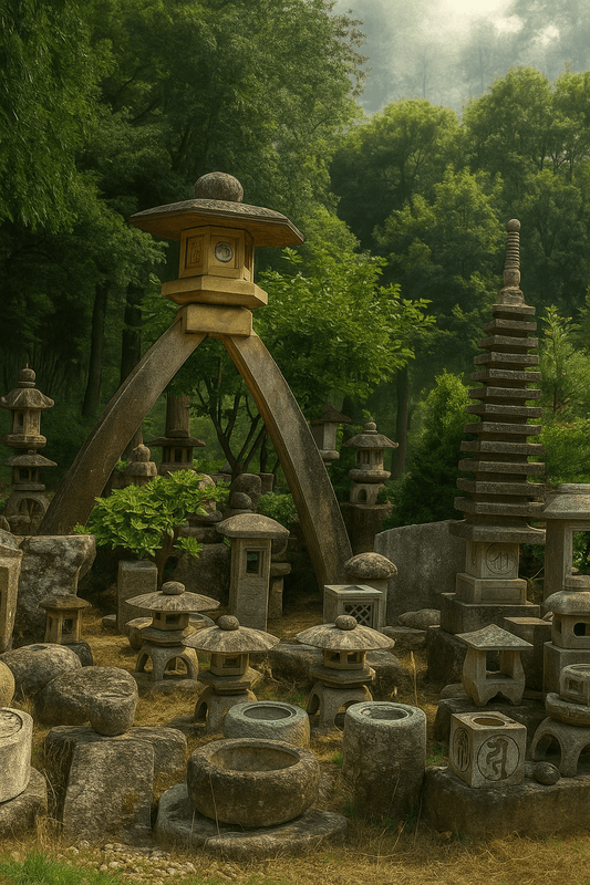 Why Authentic Granite Stone Lanterns Are Essential for a True Japanese Garden – Not Concrete Imitations - Japanstones.shop
