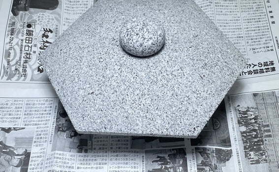Yukimi Stone Lantern for Japanese Garden Shipped from Japan to the United States by UPS