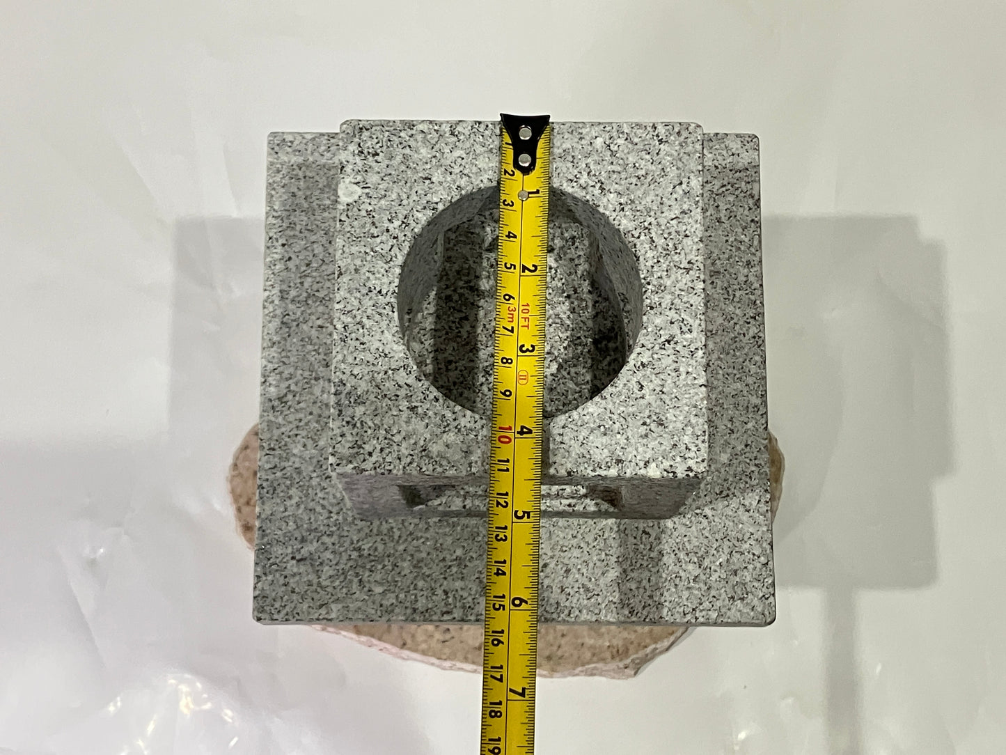 Zen Granite Gray Oribe Stone Lantern Tourou Japan Japanese Garden Statue 22.8 in