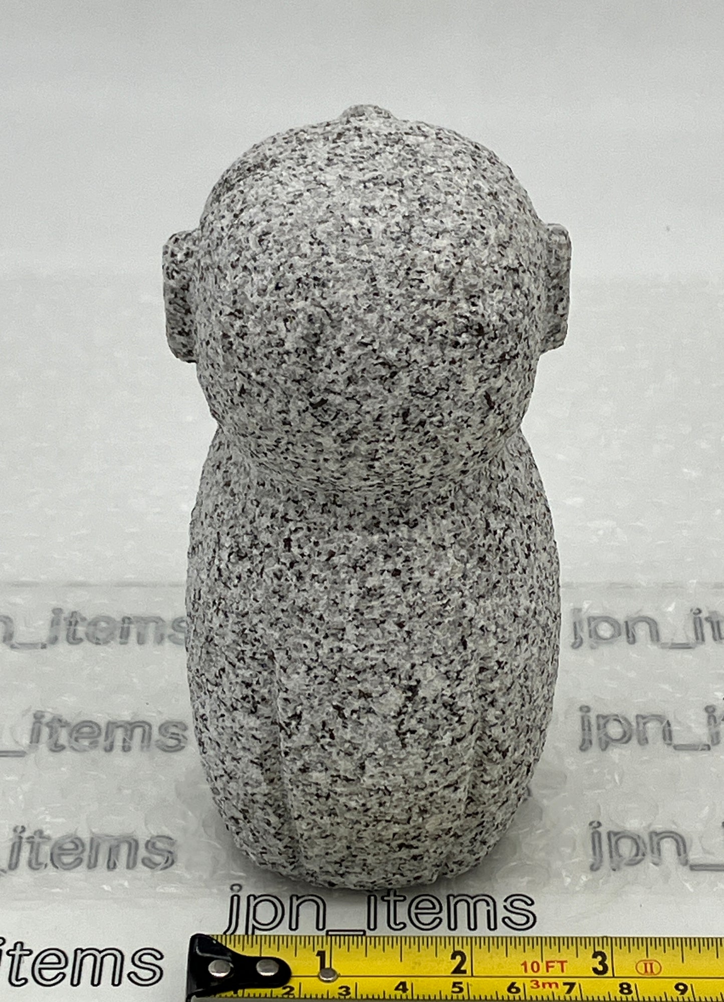 Mini Jizo Ojizo-Sama Granite Stone Sculpture Handmade Japanese Garden Buddhism