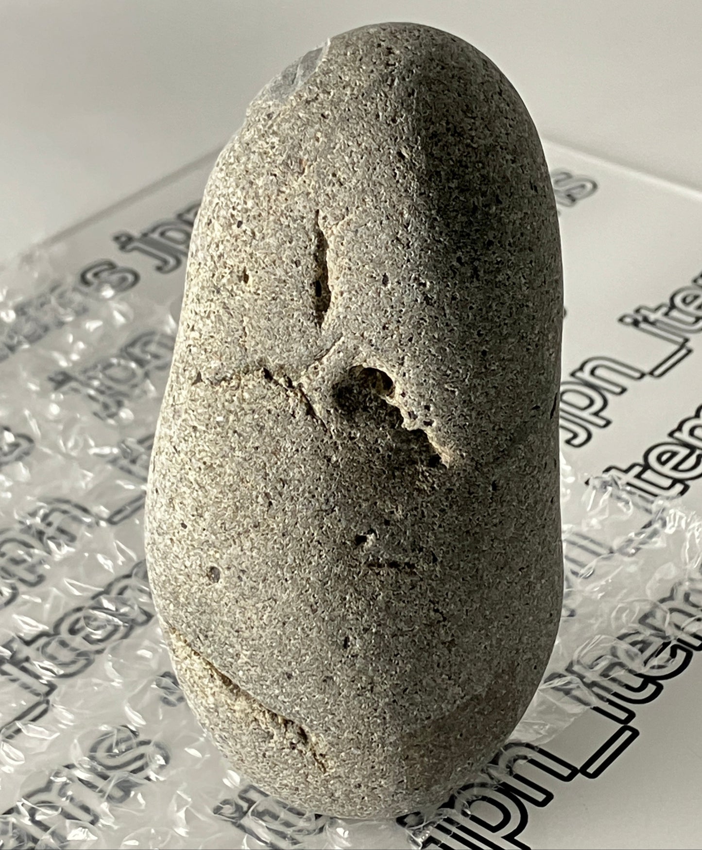 Small Shengmu Pebble Stone Jizo Sculpture Handmade Japanese Type A