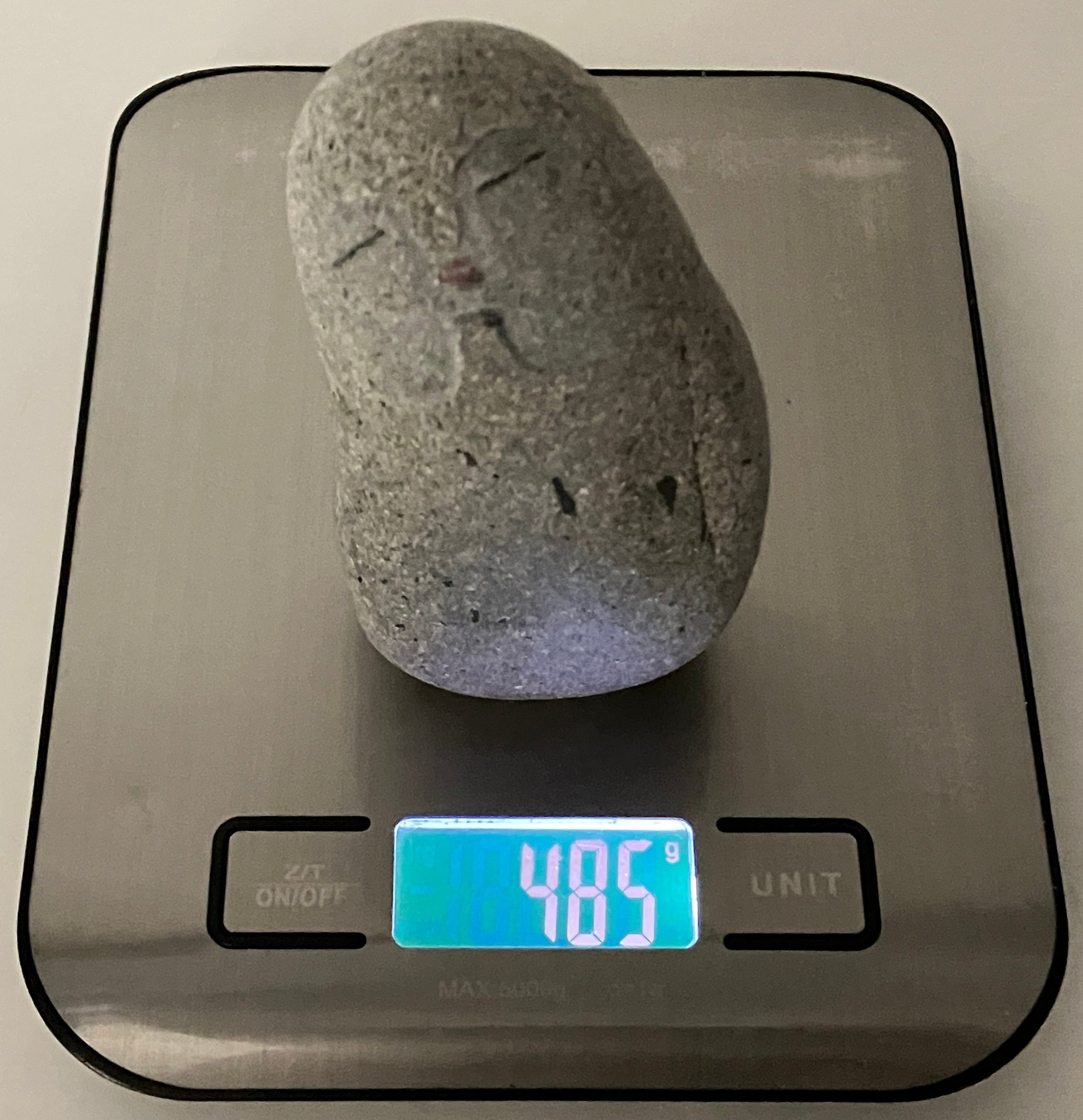 Small Shengmu Pebble Stone Jizo Sculpture