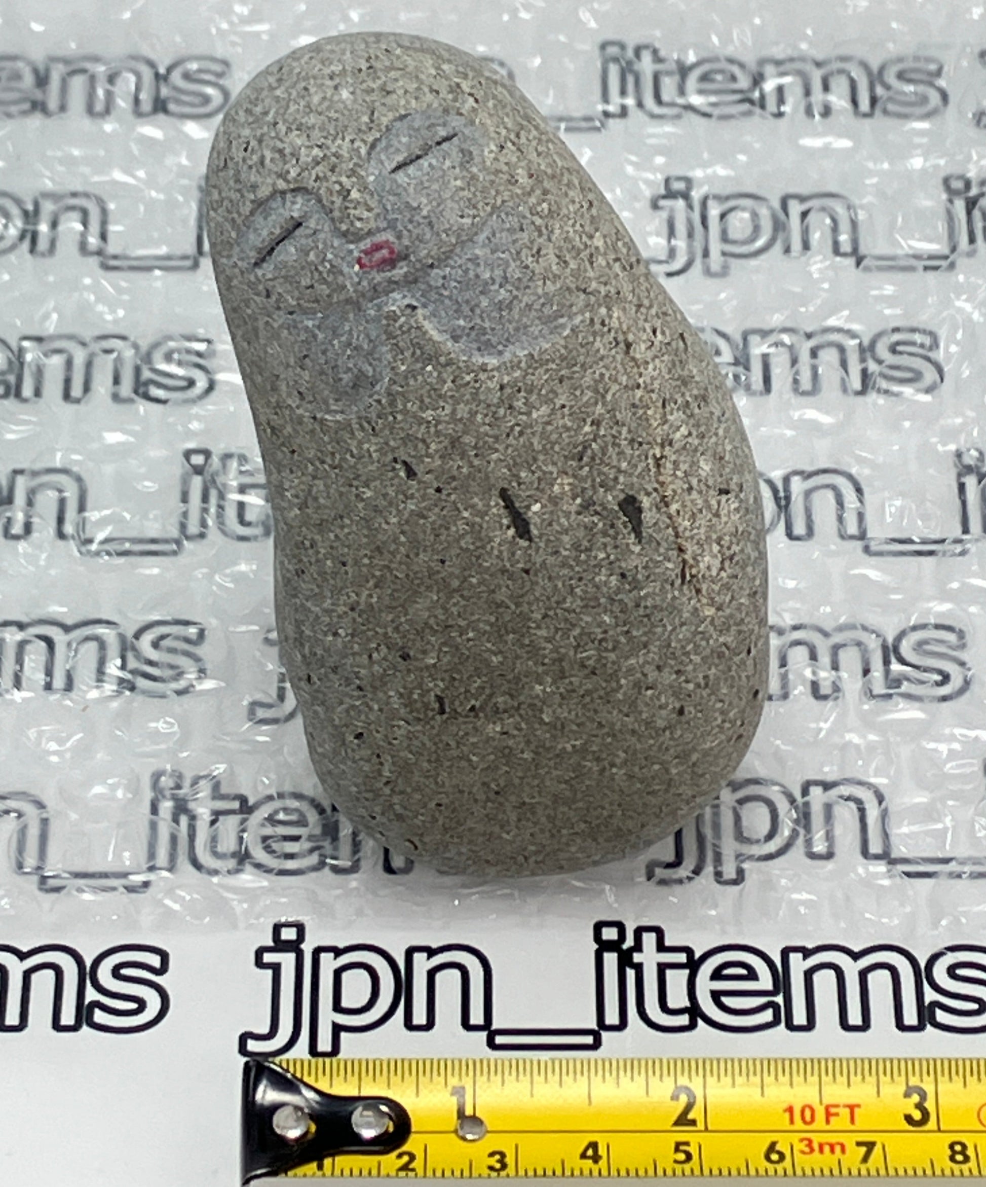 Small Shengmu Pebble Stone Jizo Sculpture