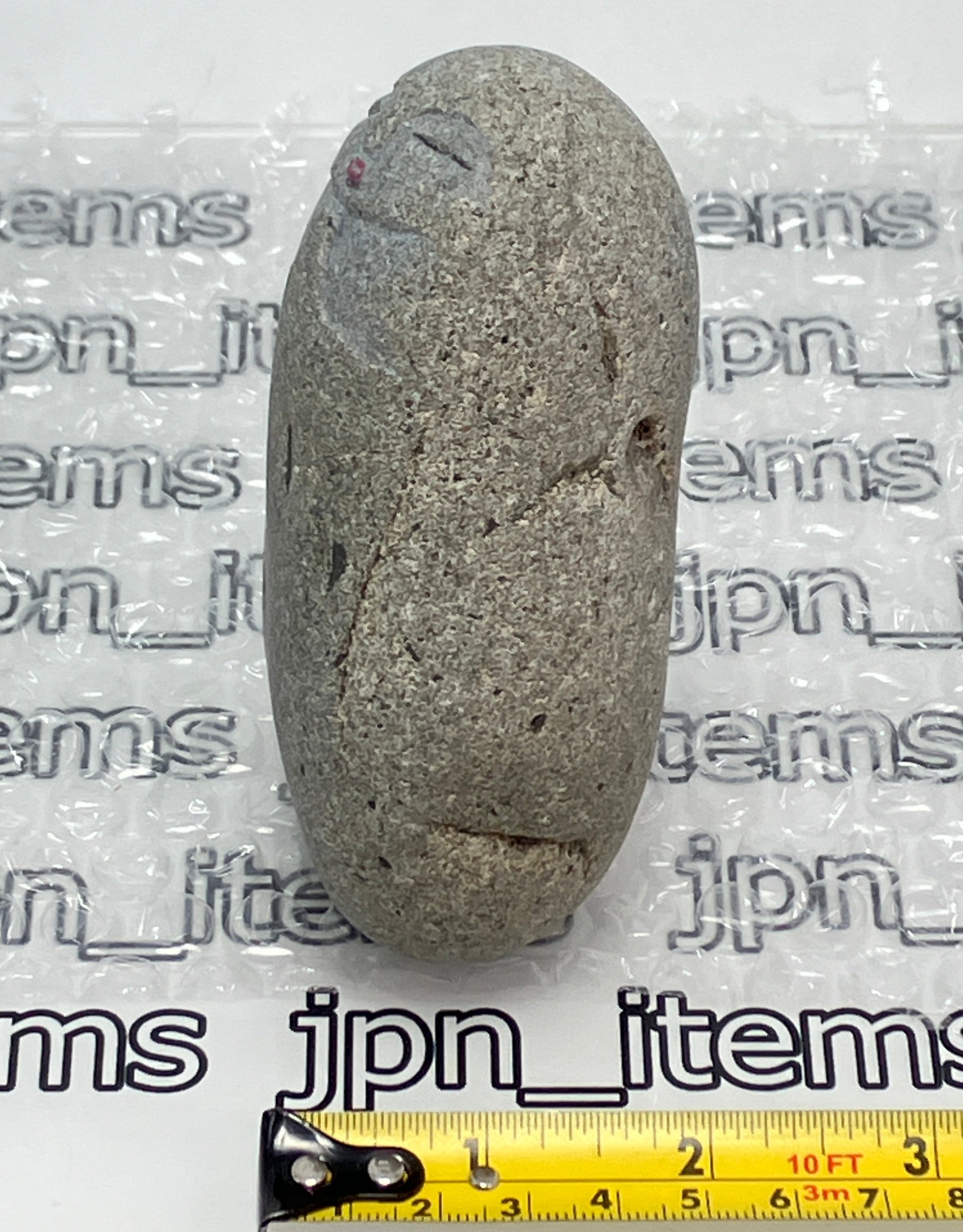 Small Shengmu Pebble Stone Jizo Sculpture