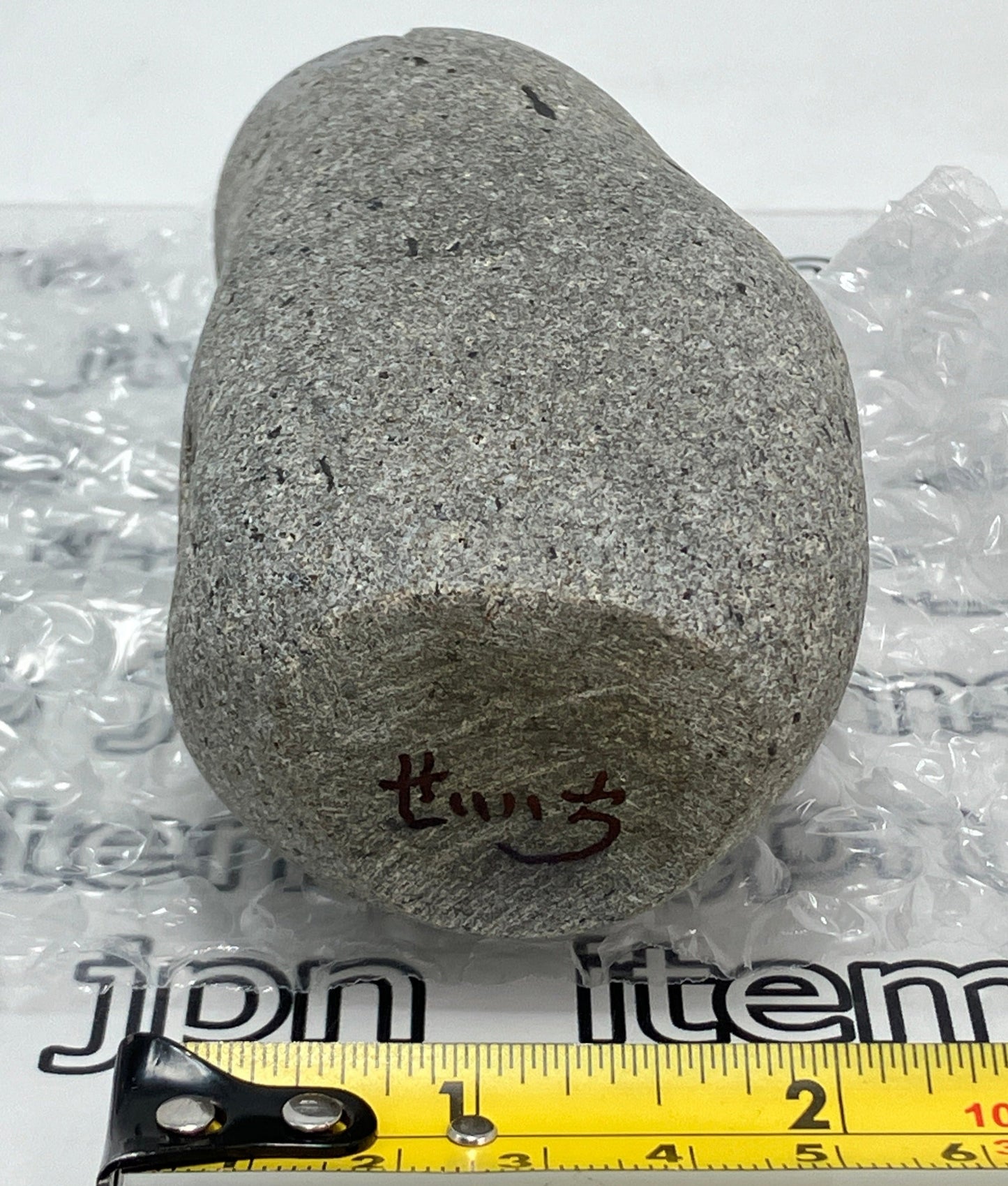 Small Shengmu Pebble Stone Jizo Sculpture Handmade Japanese Type A