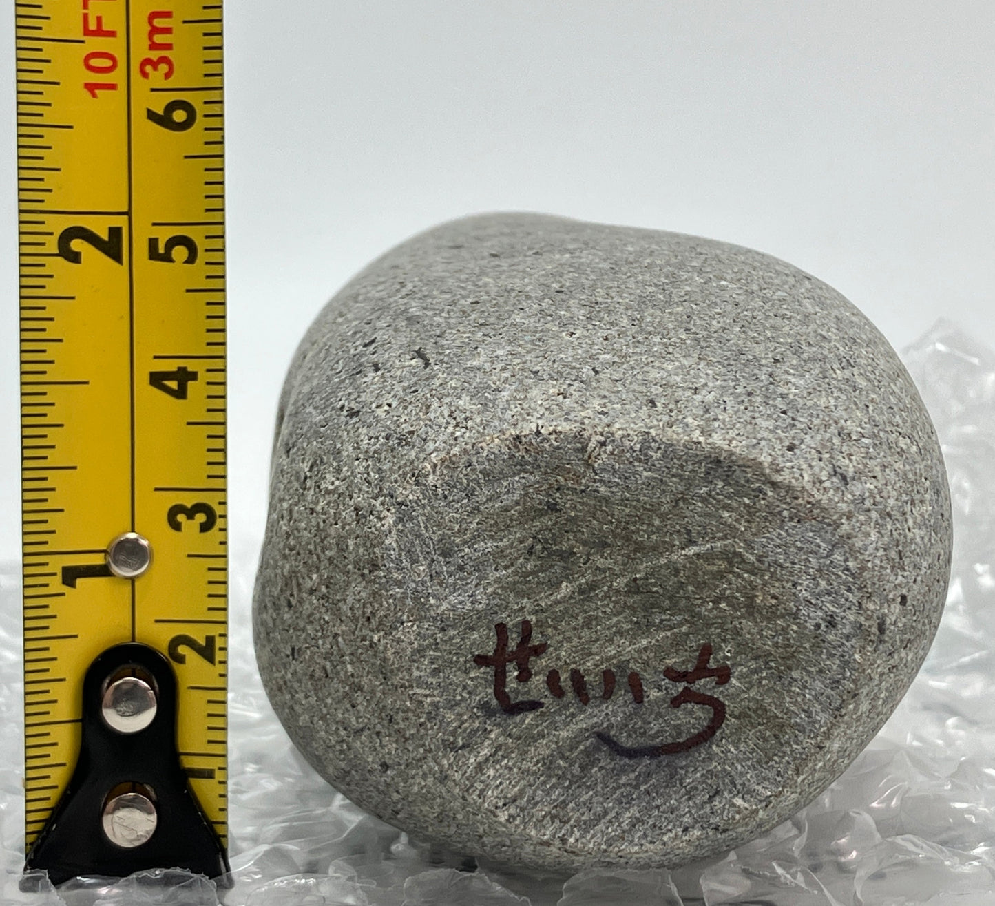 Small Shengmu Pebble Stone Jizo Sculpture Handmade Japanese Type A