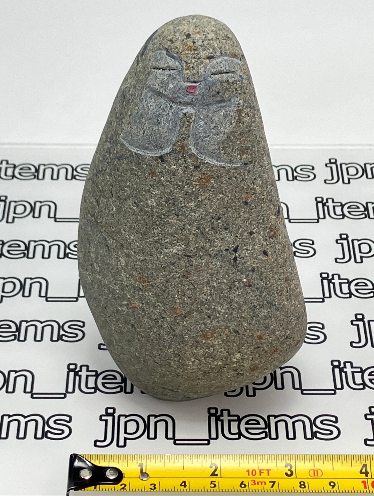 Small Shengmu Pebble Stone Jizo Sculpture Handmade Japanese Type B