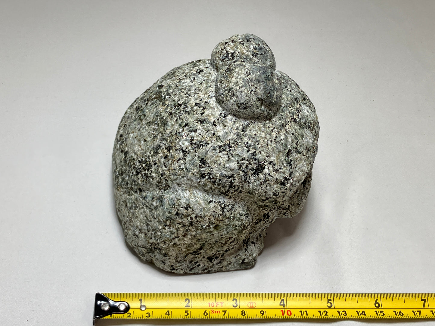 Small Frog Toad Granodiorite Stone Statue Figurine Japanese Garden