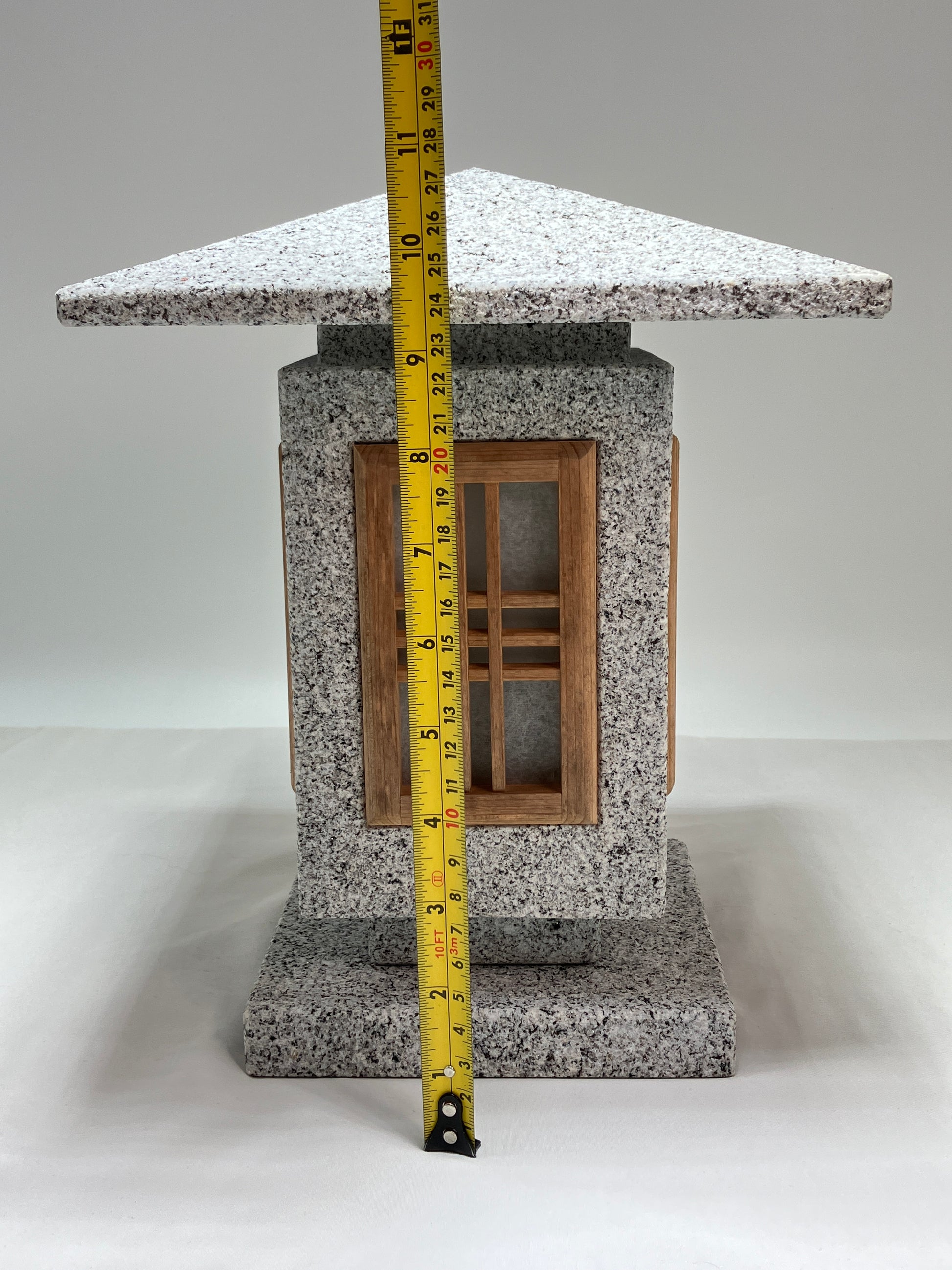 Andon Type Stone Lantern Granite Japanese Garden For Lighting