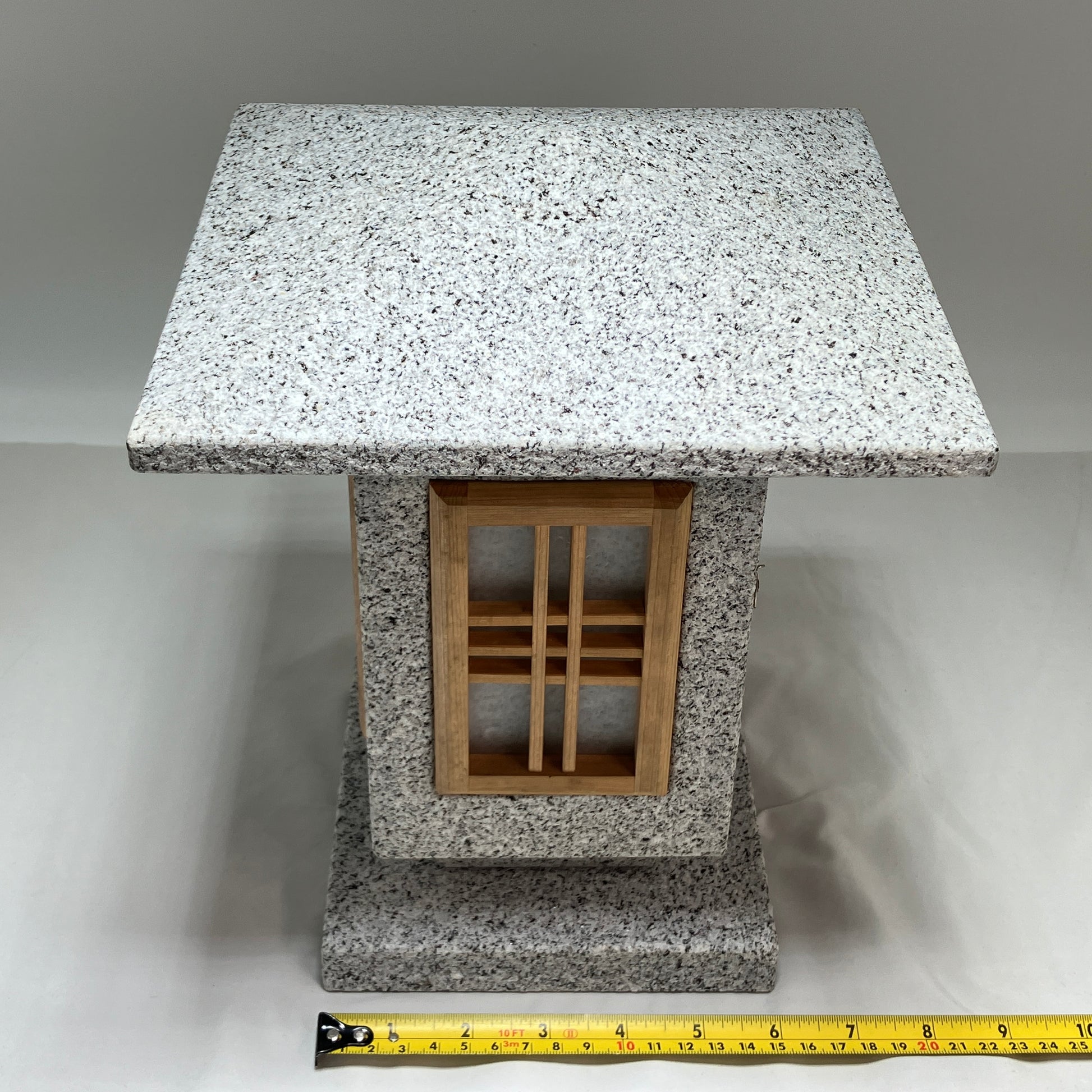 Andon Type Stone Lantern Granite Japanese Garden For Lighting