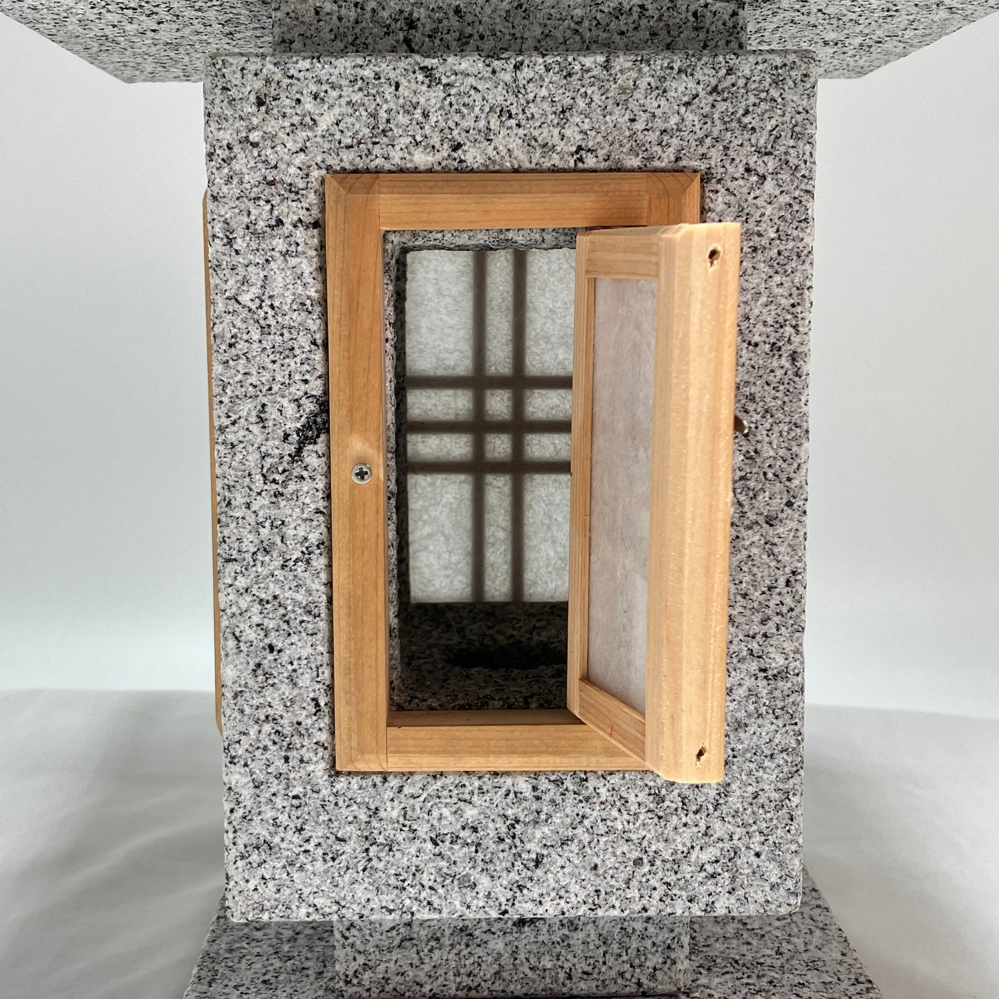 Andon Type Stone Lantern Granite Japanese Garden For Lighting