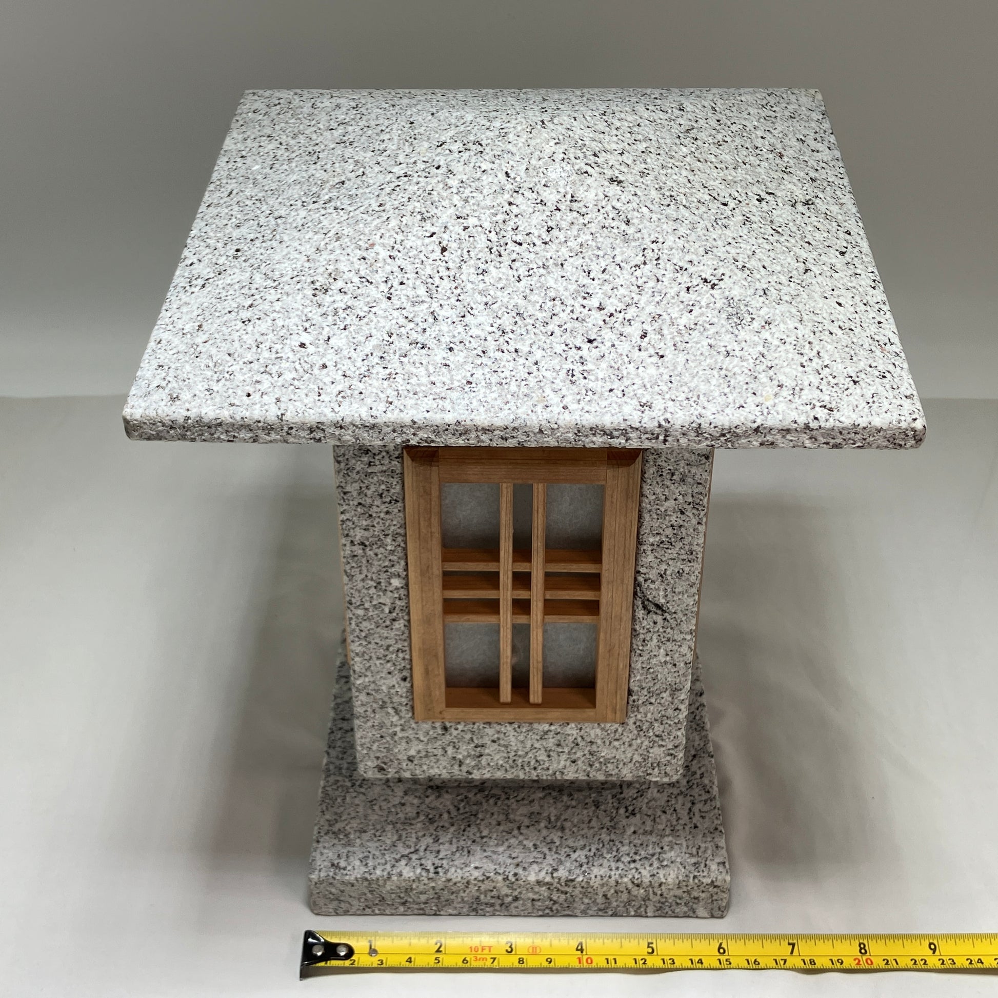 Andon Type Stone Lantern Granite Japanese Garden For Lighting
