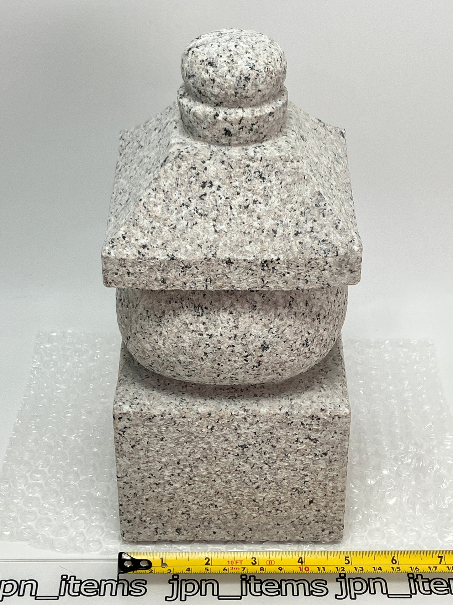 Gray Stone Gorinto Small Granite Japanese Garden Ornament Statue