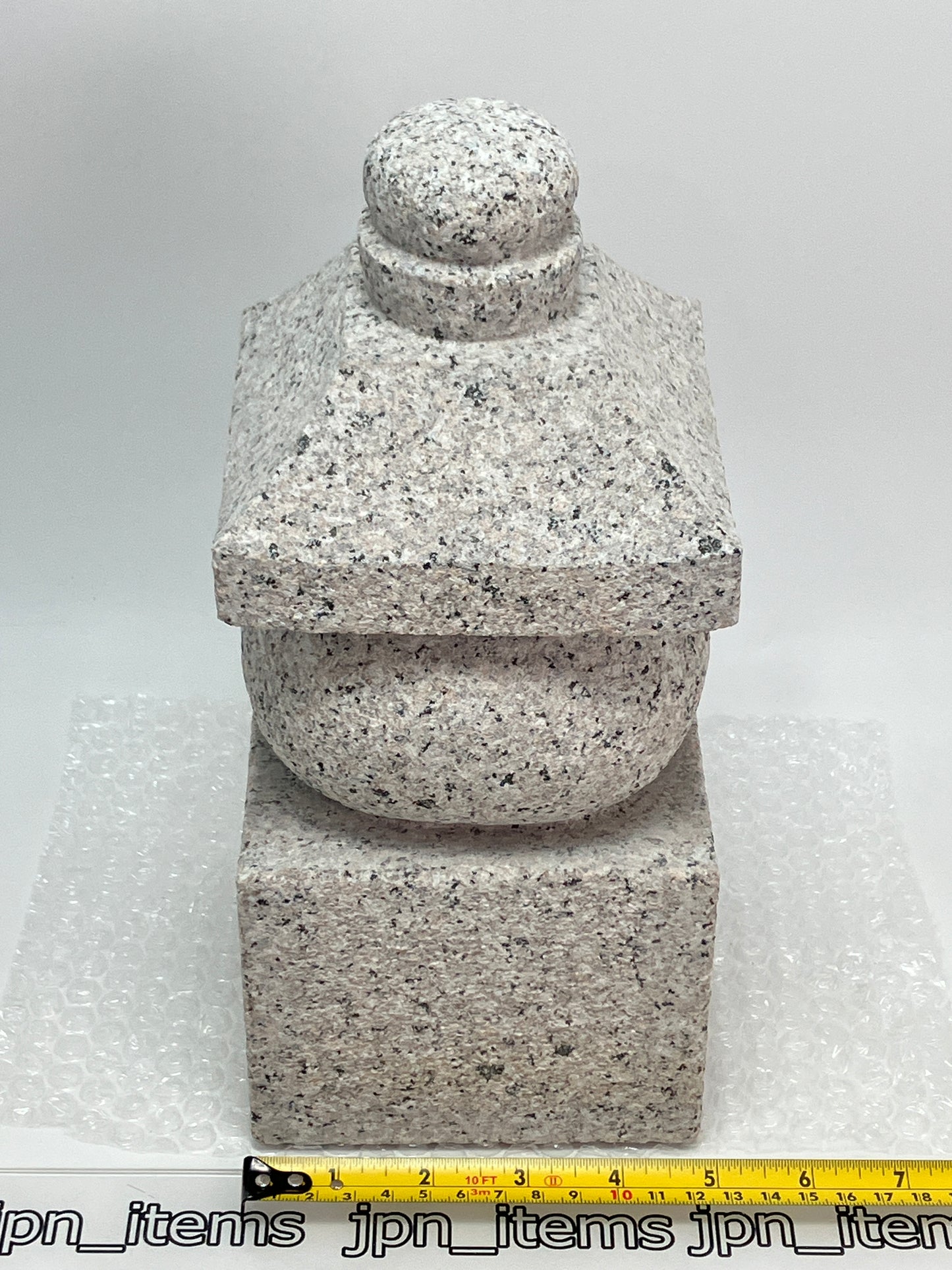 Gray Stone Gorinto Small Granite Japanese Garden Ornament Statue