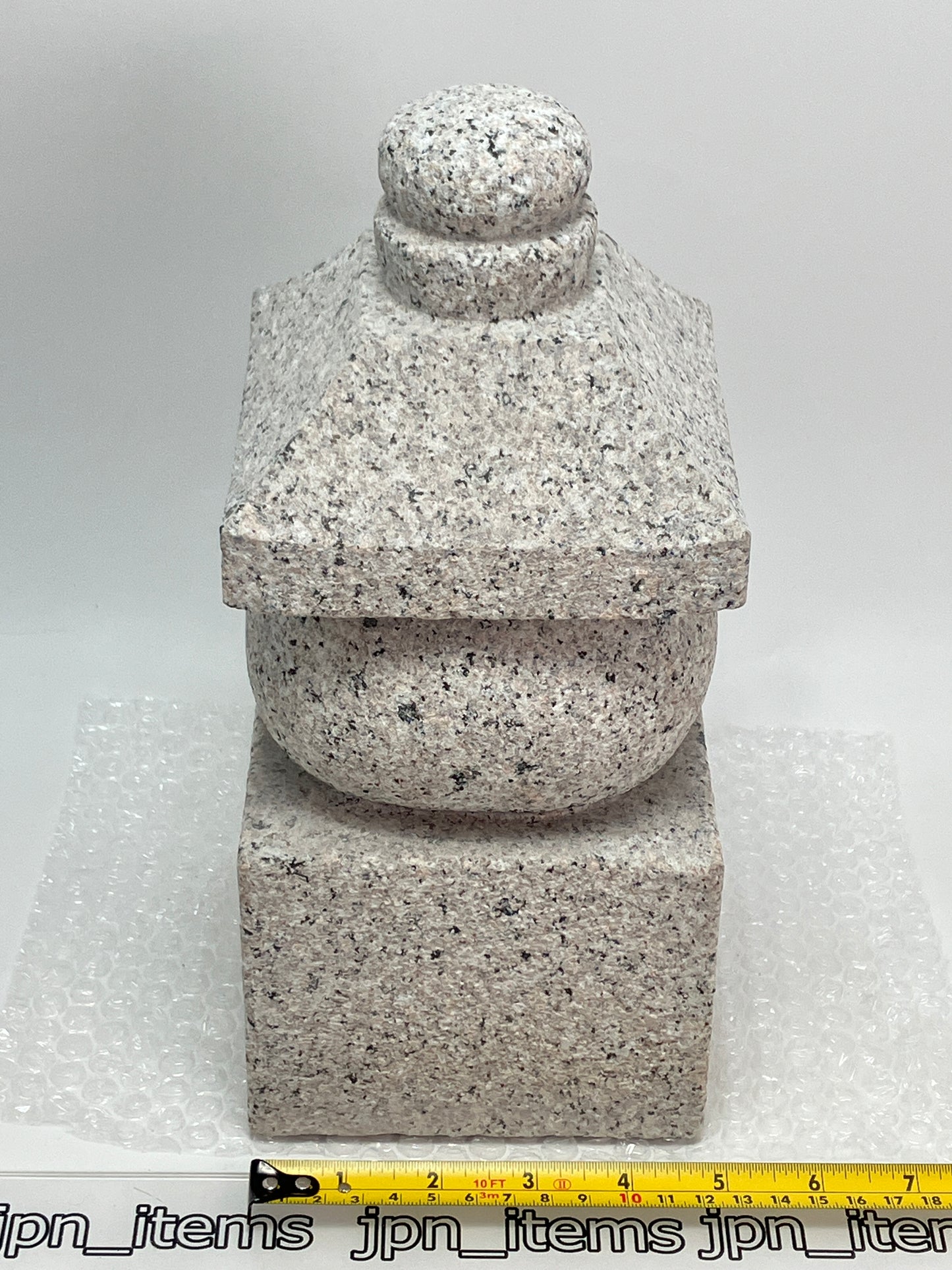 Gray Stone Gorinto Small Granite Japanese Garden Ornament Statue