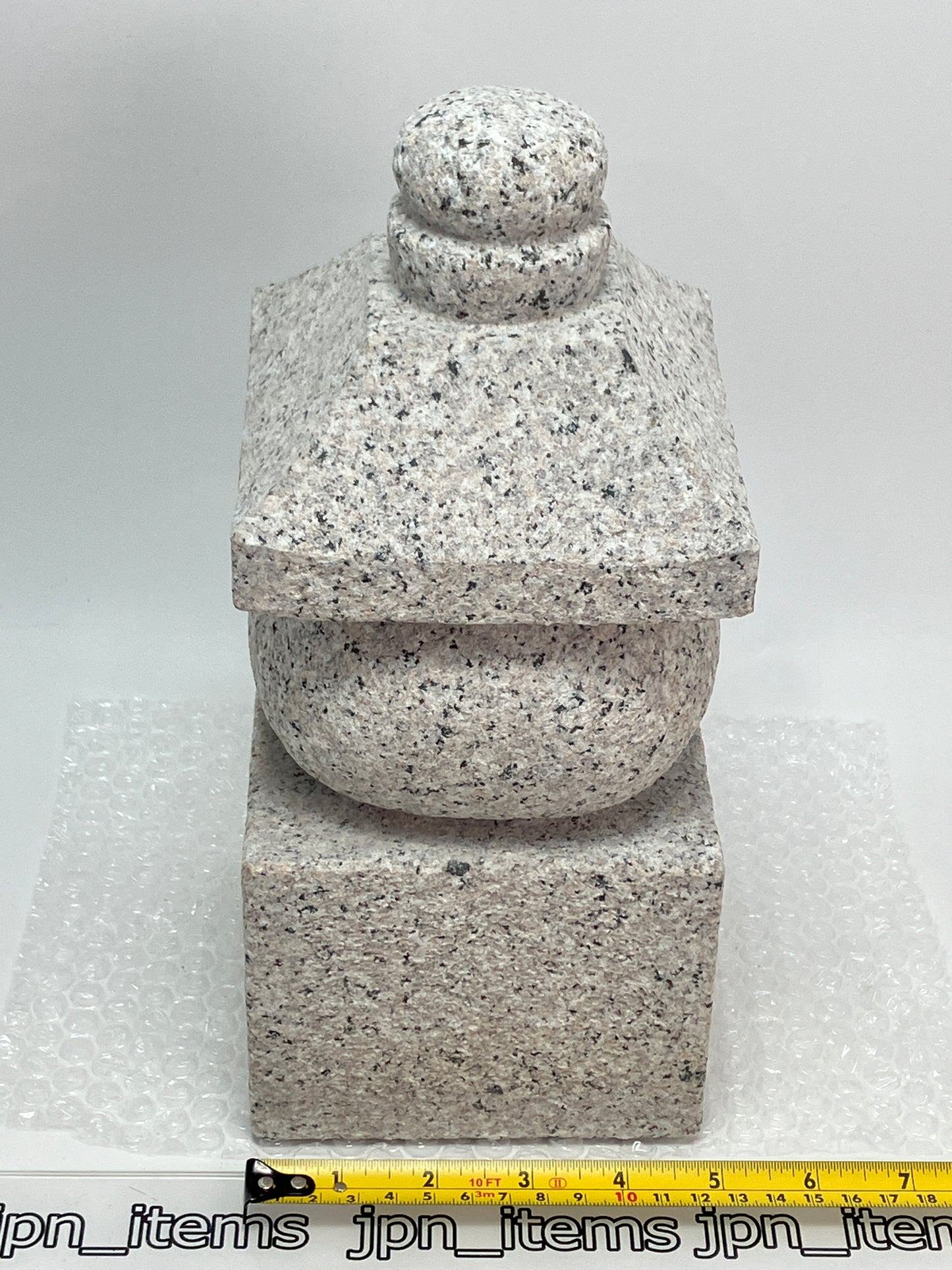 Gray Stone Gorinto Small Granite Japanese Garden Ornament Statue