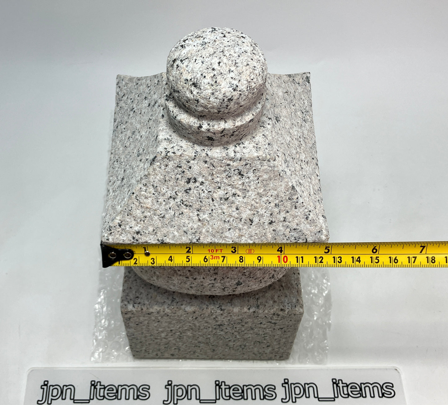 Gray Stone Gorinto Small Granite Japanese Garden Ornament Statue