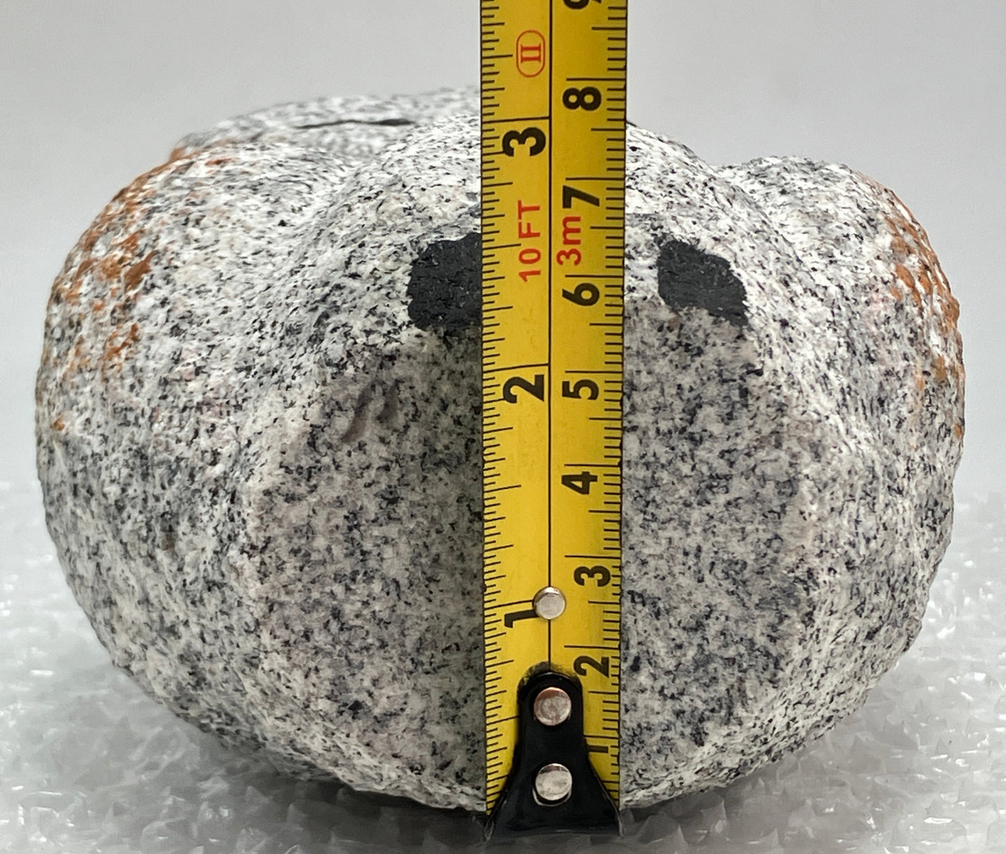 Owl Granite Gray Stone Sculpture Handmade Japanese Garden Bird
