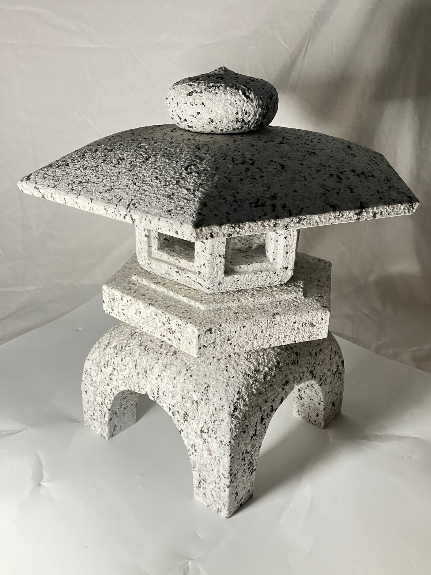 Stone Lantern Yukimi Tourou Medium Granite Japanese Garden Ornament Statue