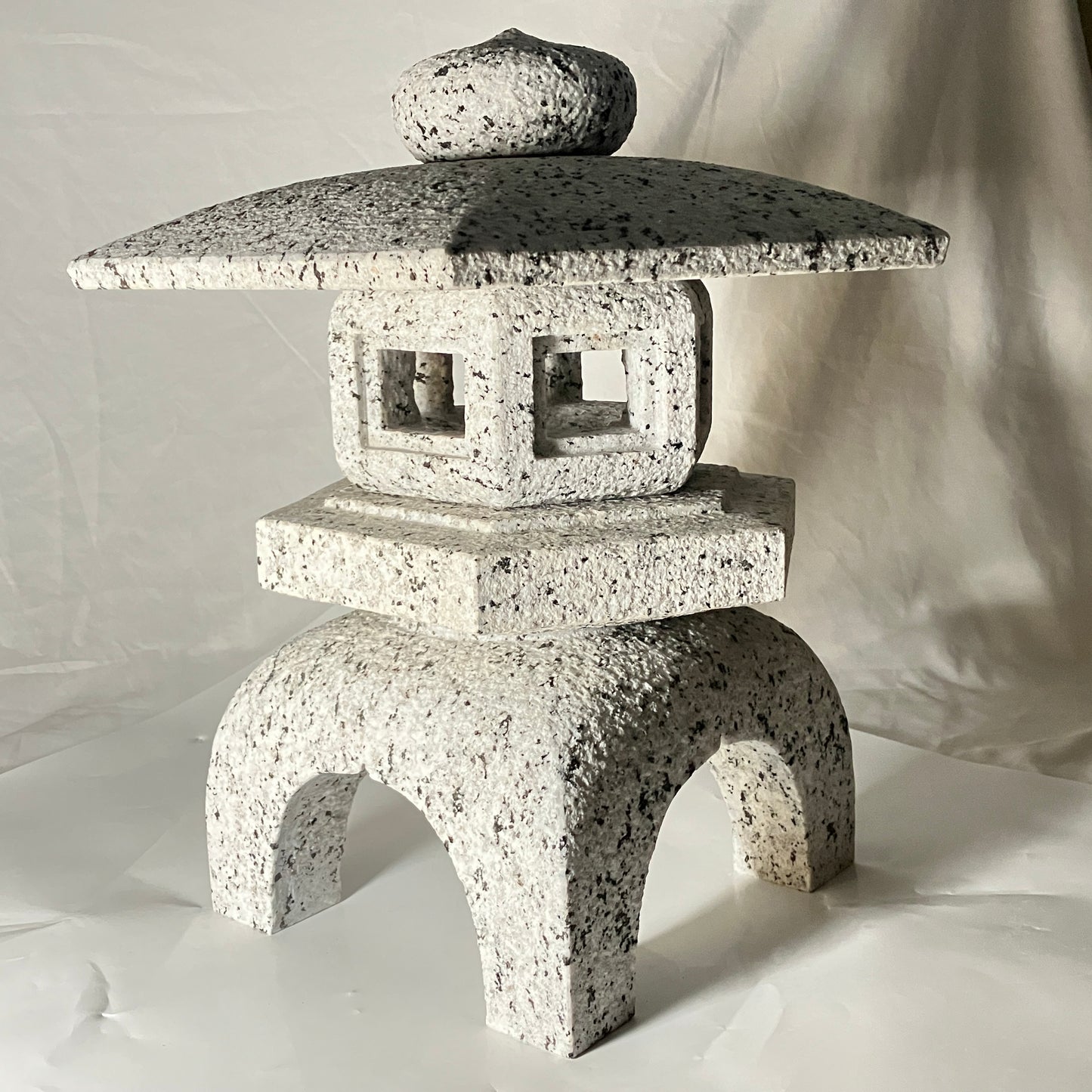 Stone Lantern Yukimi Tourou Medium Granite Japanese Garden Ornament Statue