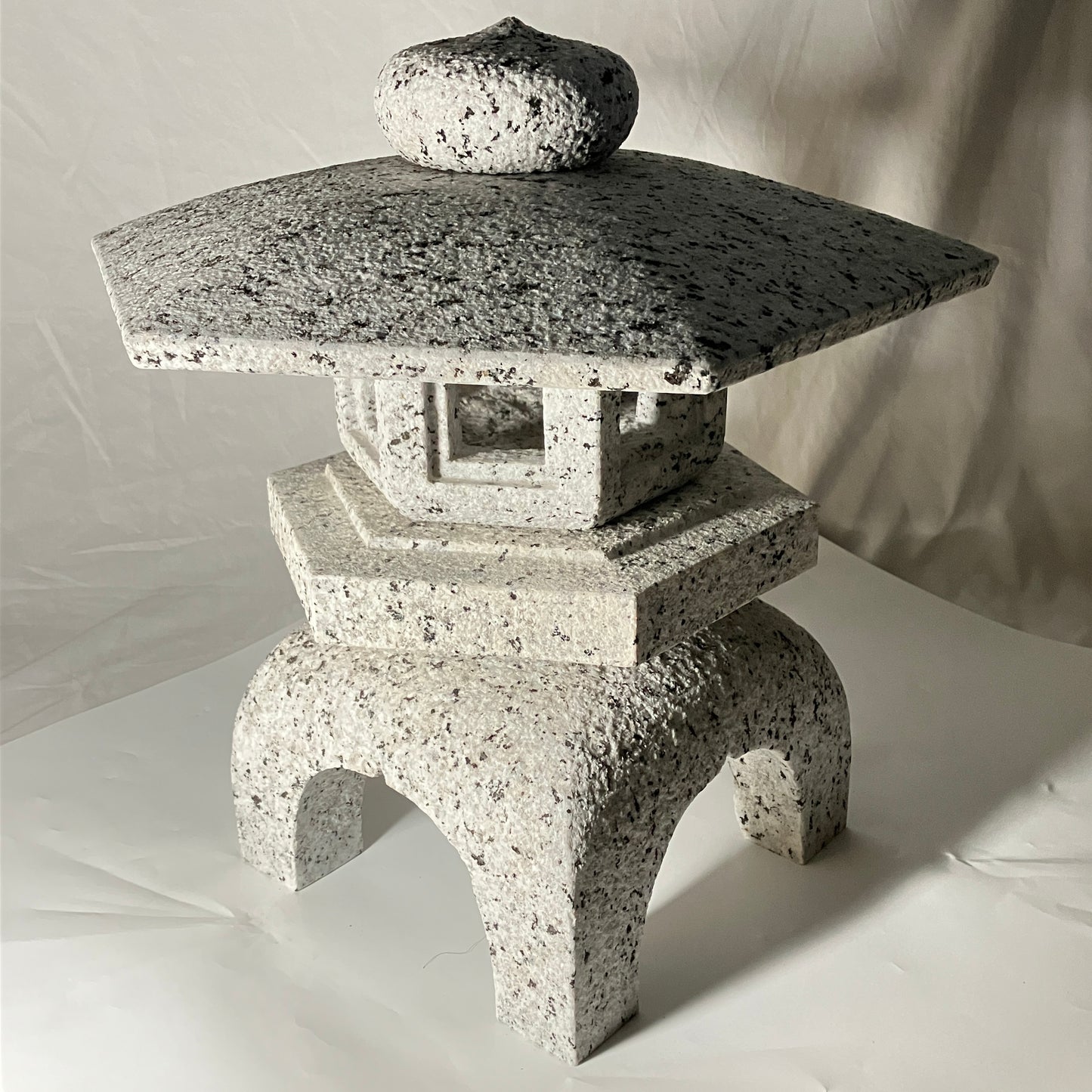 Stone Lantern Yukimi Tourou Medium Granite Japanese Garden Ornament Statue