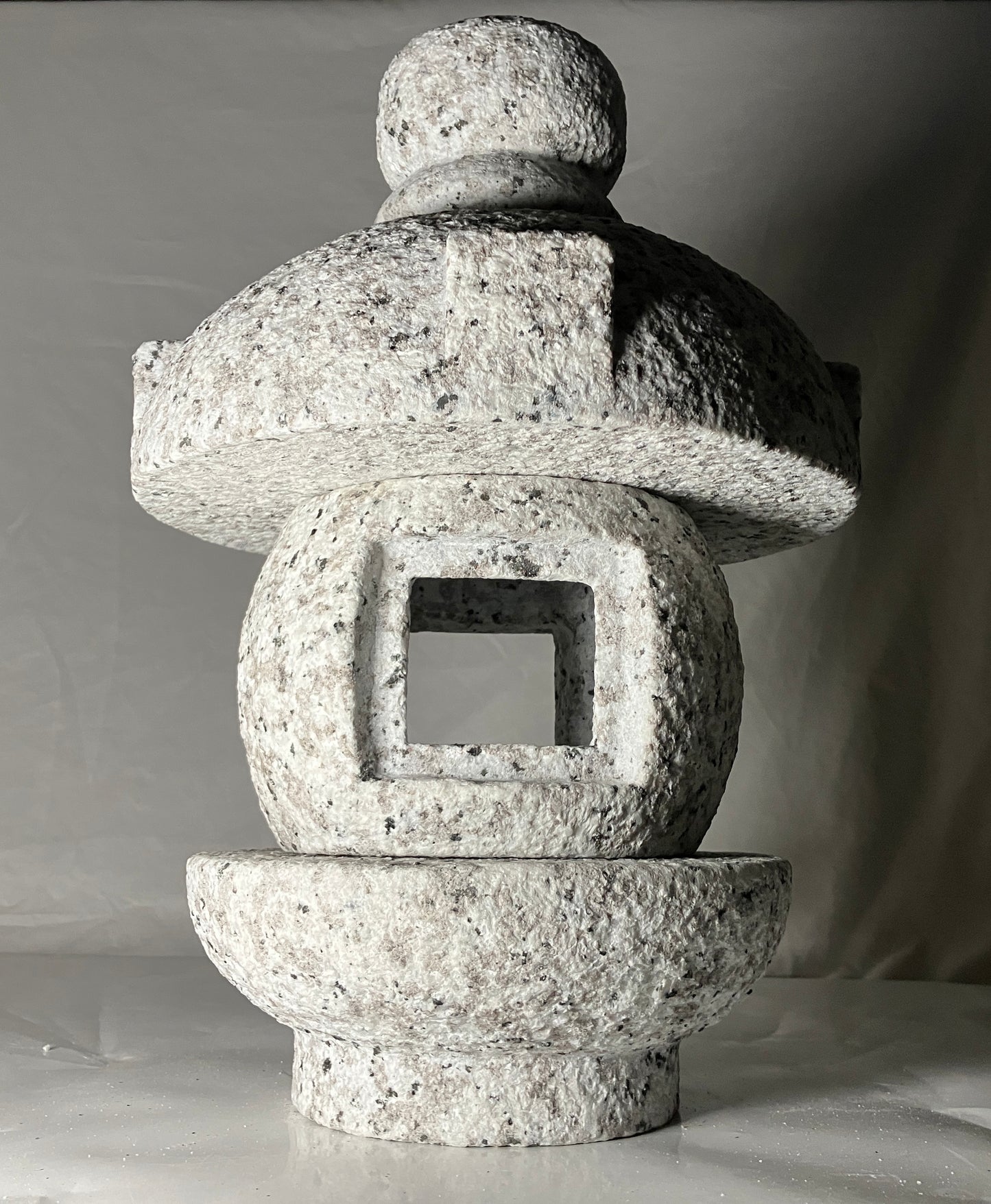 Stone Lantern Misaki Tourou Medium Granite Japanese Garden Ornament Statue Japan