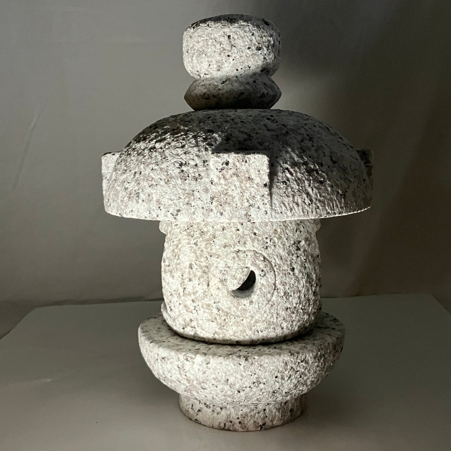 Stone Lantern Misaki Tourou Medium Granite Japanese Garden Ornament Statue Japan