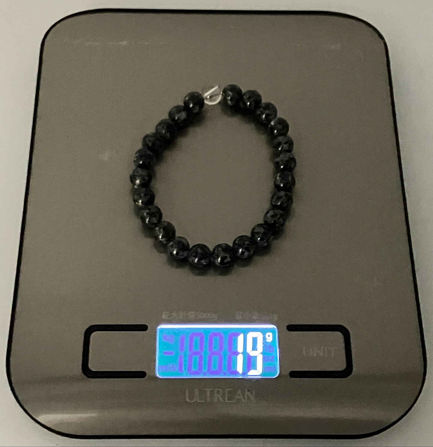Bichu Black Blue Diorite Stone Mala Beads Juzu