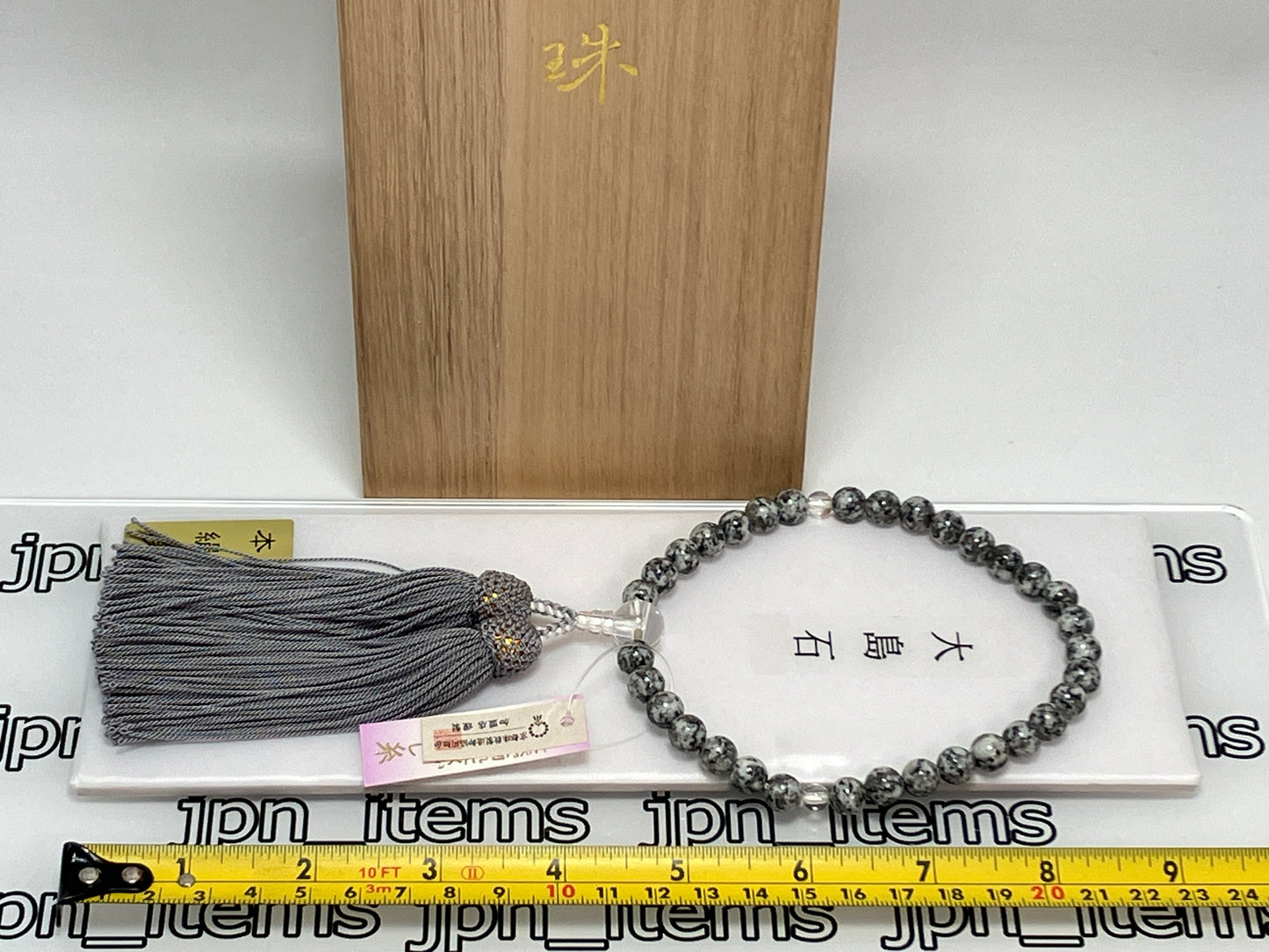 For Women Oshima Stone Buddhist Prayer Beads Juzu Japanese Mala Beads 8mm Kyoto