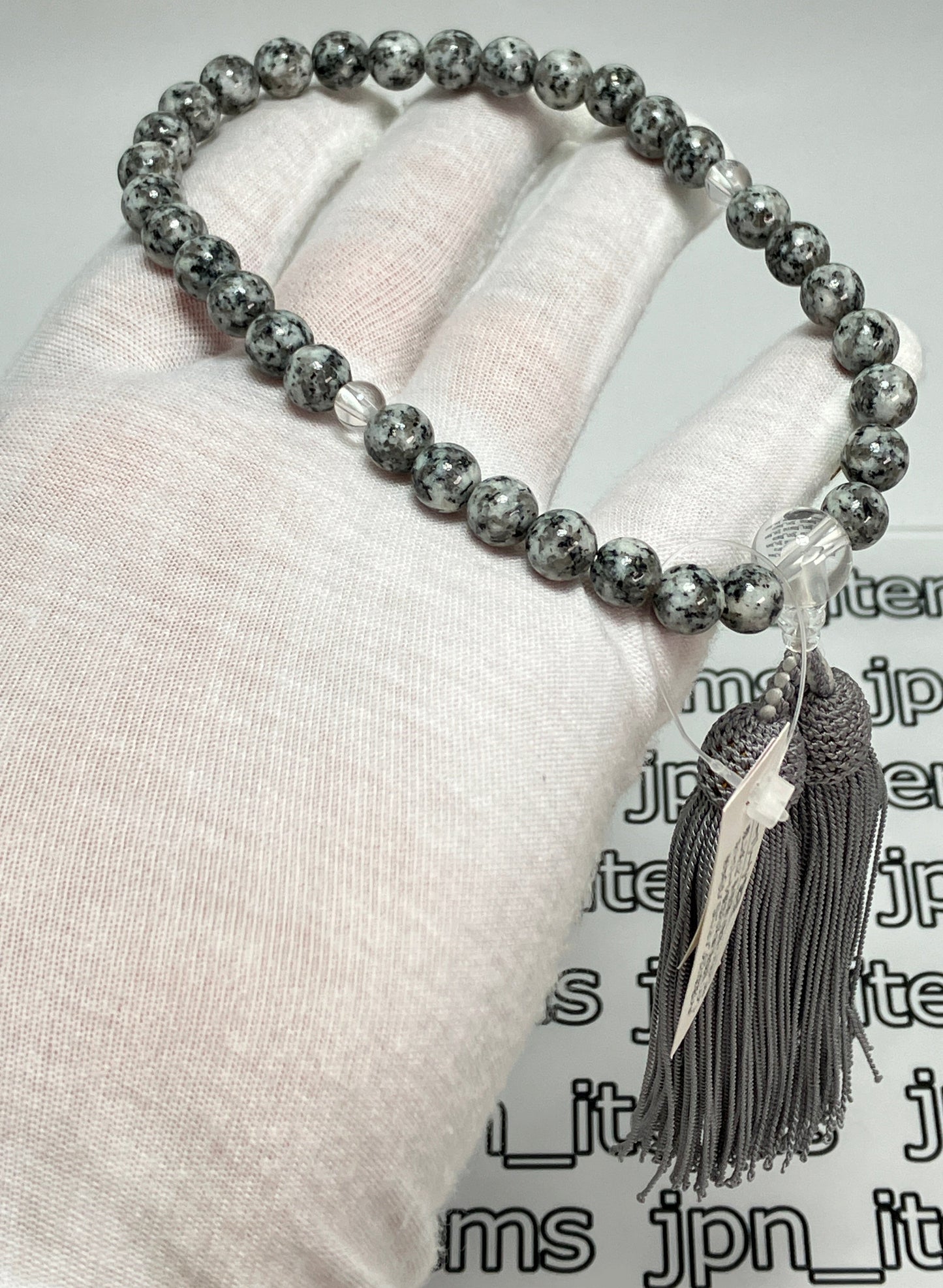 Oshima Stone Buddhist Prayer Beads Juzu
