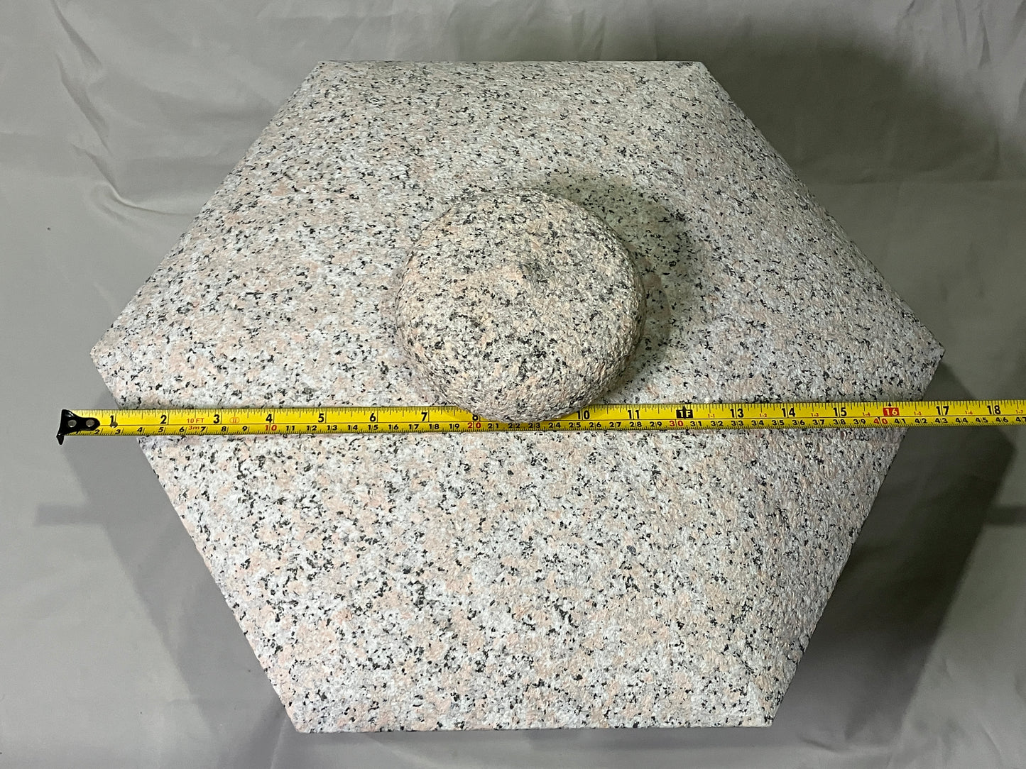 Zen Pink Stone Lantern Yukimi Tourou Medium Granite Japanese Garden Ornament Statue