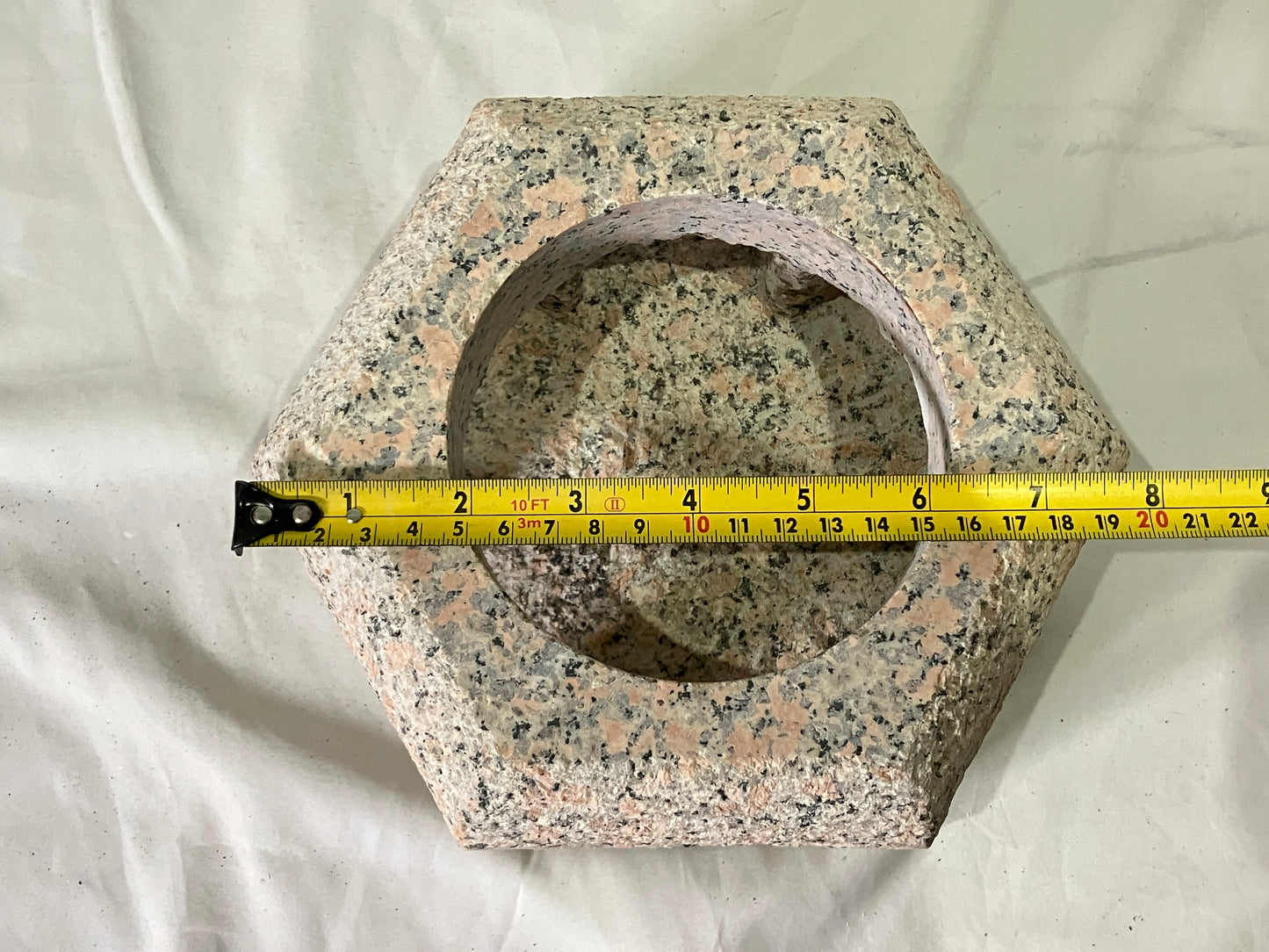 Zen Pink Stone Lantern Yukimi Tourou Medium Granite Japanese Garden Ornament Statue
